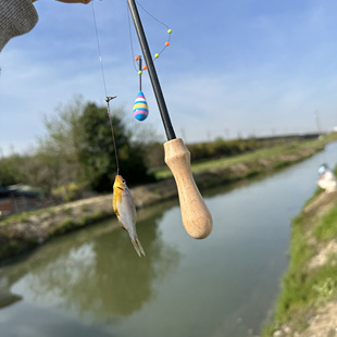 小物钓全套手工日式微物小鱼竿溪流竿超短节手竿超轻碳素鳑鲏马口