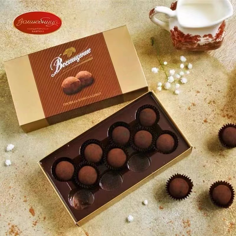 俄罗斯原装进口赞誉牌松露巧克力牛奶谷物可可脂伴手礼节日礼品