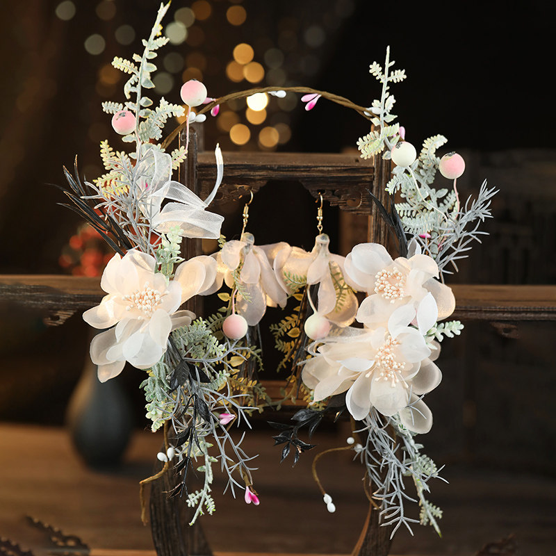 永生花环头饰儿童发箍仙女森系超仙花童女童成人新娘伴娘新款发饰