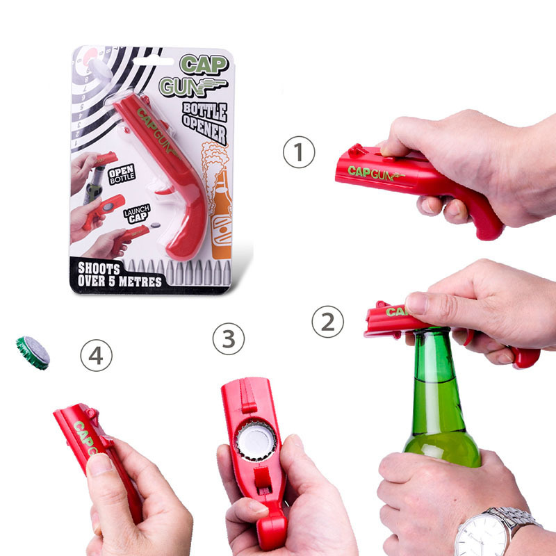 CAP GUN Pistol Catapult Bottle opener Beer launch Bottle Opener Funny bar Wine Promotion Fun Winein the Tableware , Flagon/Wineglass/Wine , Opener category - from Buy2taobao.com to provide professional Taobao agent buy service