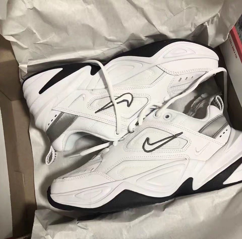 耐克女白鞋子 正品_nike m2k tekno 耐克老爹鞋走秀款男女复古跑鞋