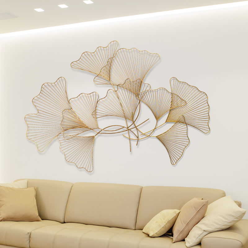 a living room Restaurant European style originality Wall decoration Metal Iron art Ginkgo biloba ornament metope Pendant Wall hangingsin the Home accessories , Mural category - from Buy2taobao.com to provide professional Taobao agent buy service