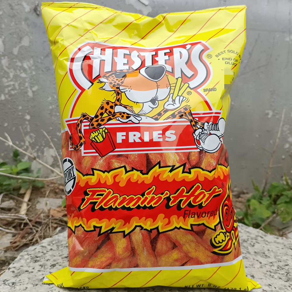 美国切斯特火辣味芝士松脆栗米棒玉米条泡芙零食Chester's Fries