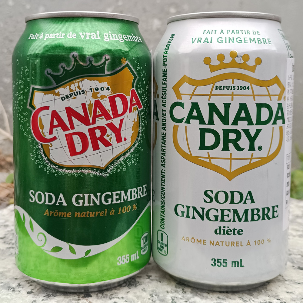 加拿大原瓶进口Canada dry Ginger Ale姜汁汽水干姜水生姜苏打水