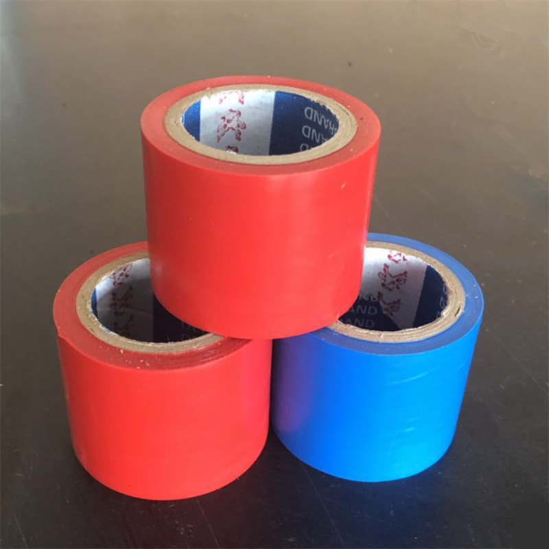 pvc橡塑胶带红蓝色橡塑保温管接头专用胶带