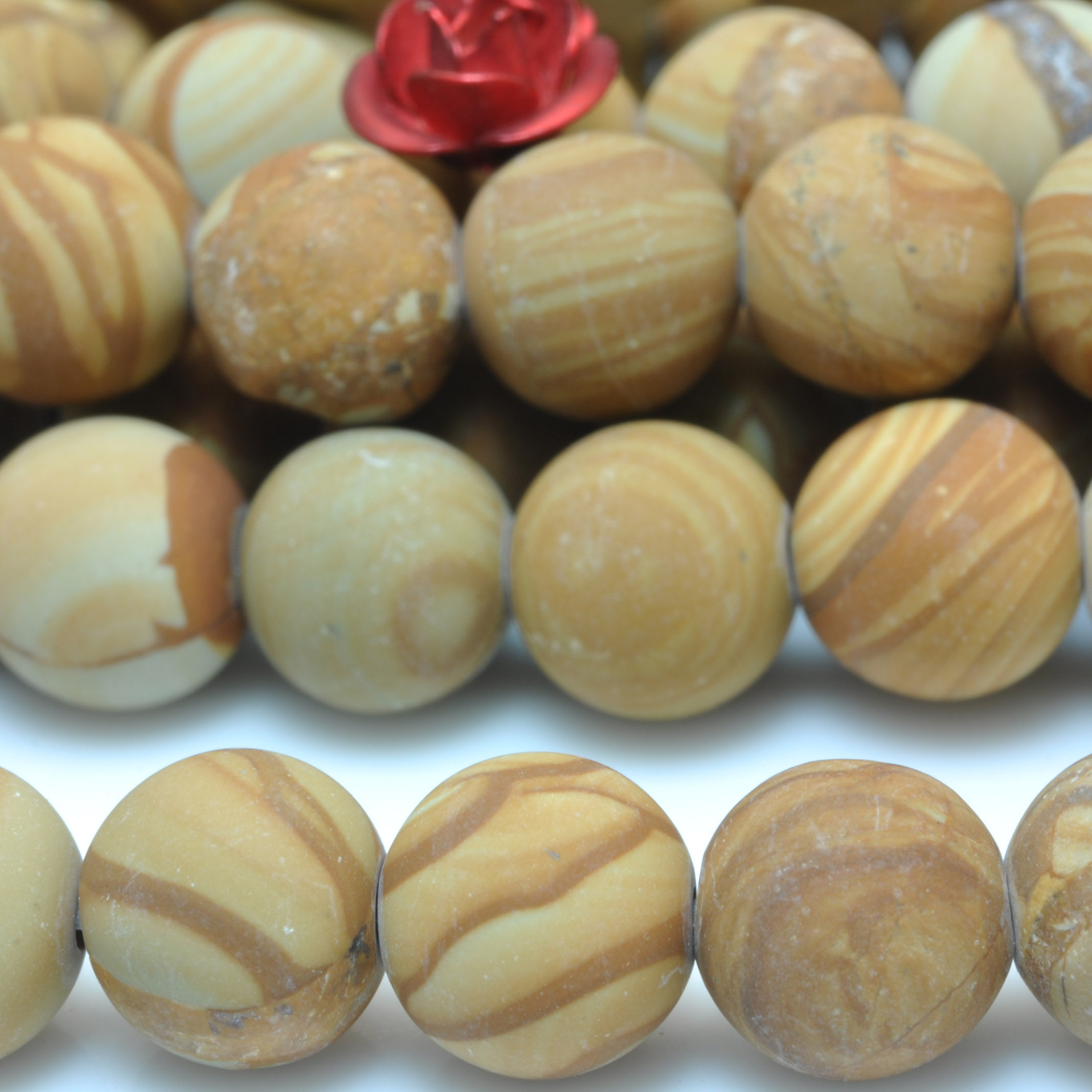 木纹石天然圆珠串散珠串珠子手工饰品diy星系手链项链耳环毛衣链