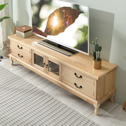 Living room TV cabinet coffee table combination modern minimalist solid wood wine cabinet drawer cabinet small European bedroom floor cabinet TV cabinet