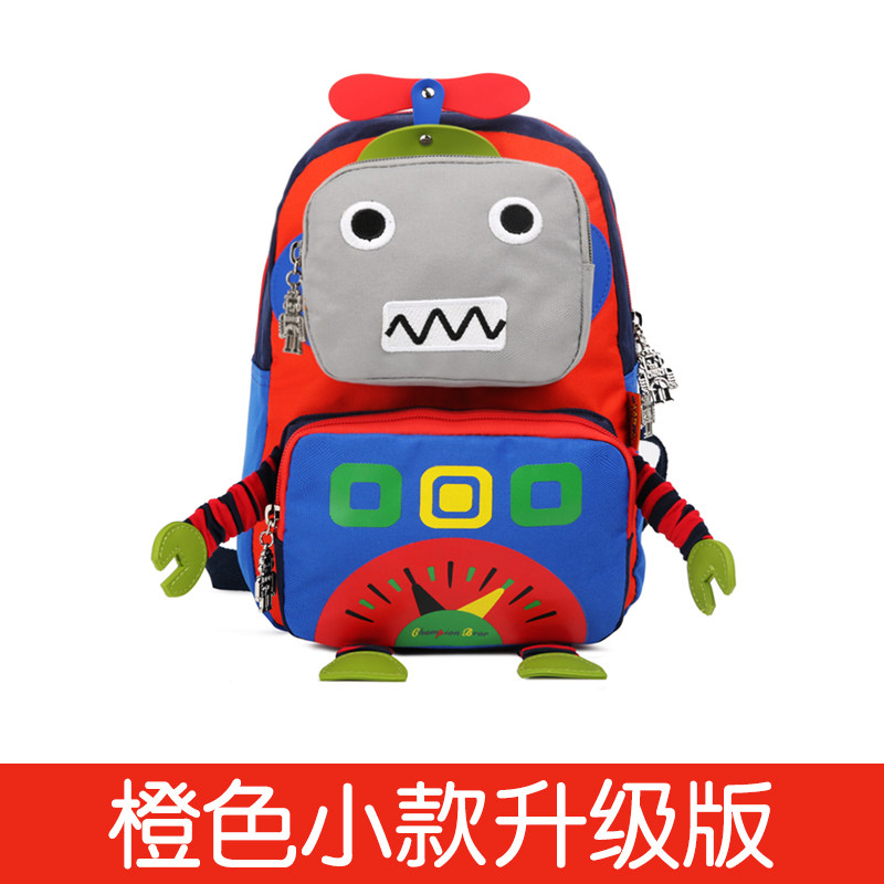 儿童书包幼儿园书包男冠军小熊韩版机器人女宝宝防走失背包双肩包
