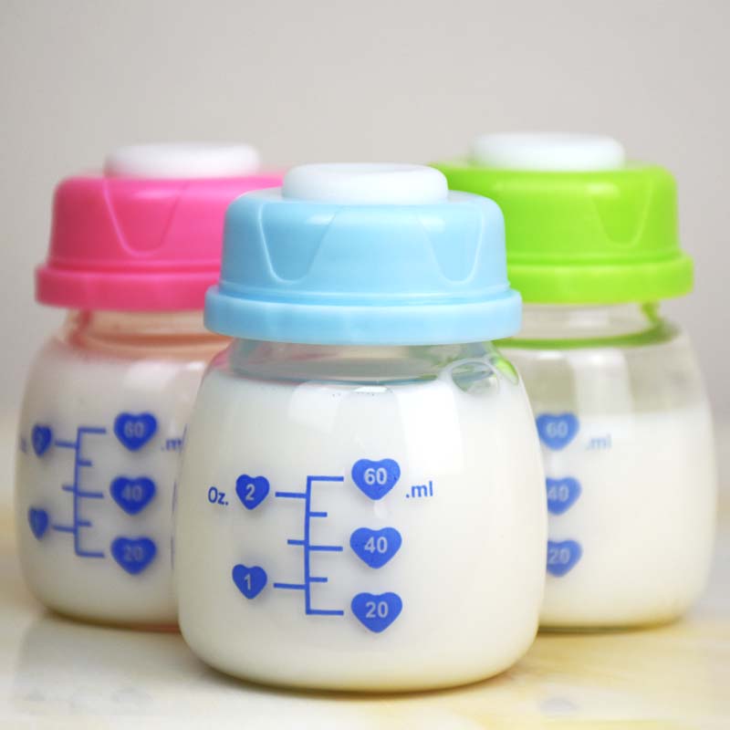 防漏母乳储奶瓶保鲜瓶玻璃标准口径母乳储存奶瓶储奶杯袋