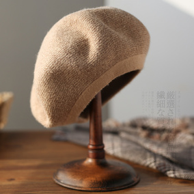 诗丹凯萨 贝雷帽女 秋冬季韩版日系蓓蕾帽时尚针织毛线帽画家帽子