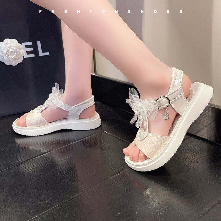 2022夏季新款凉鞋童鞋正品防滑9岁聚氨酯7岁6岁11岁10岁13岁pu女