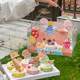 六一儿童节快乐小熊透明手提盒纸杯蛋糕包装盒快乐成长61甜品插件
