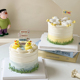 卡通小鸭子棉花糖61儿童节蛋糕装饰摆件六一节日快乐保持可爱插件
