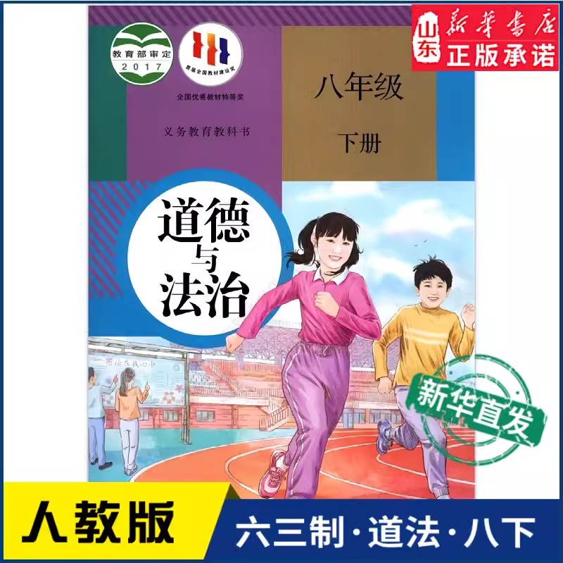 中学8八年级下册道德与法治书人教版教材中学教材人教版义务教育教科书课本八8年级下学期道德与法治课本教材人民教育出版社