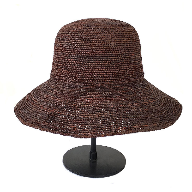 出口品质大帽檐拉菲草帽女夏季出游防晒太阳帽沙滩帽遮阳帽可折叠