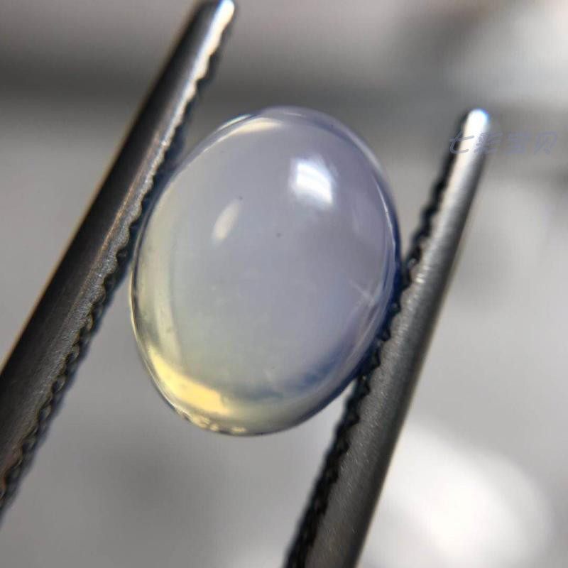 玻璃仿蛋白石d02-8/9 仿欧泊戒面裸石 fga国检珠宝鉴定师学习标本