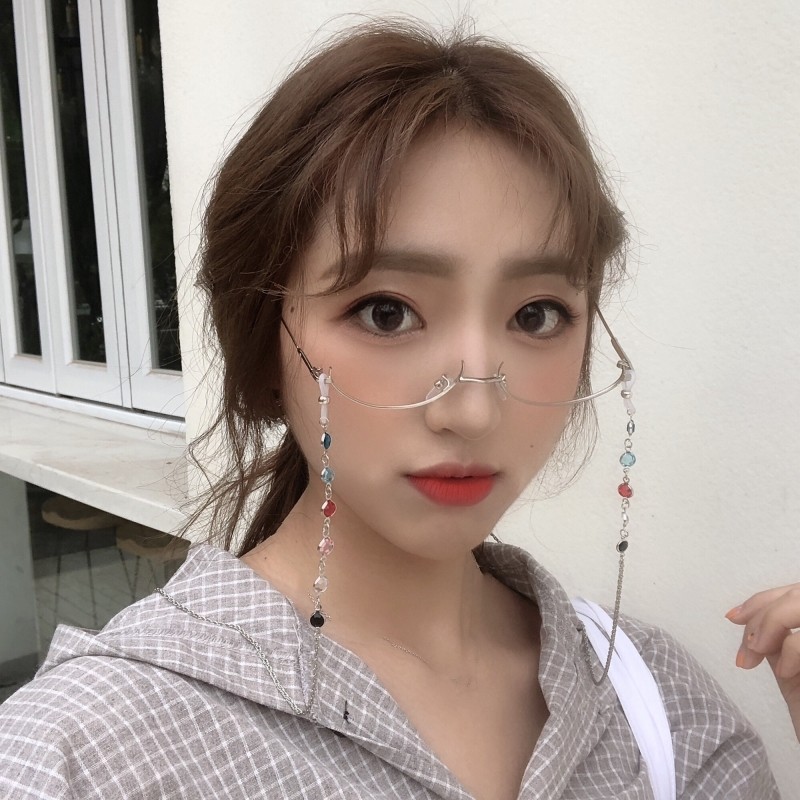 热销镜框男 潮人 圆脸_ins韩版小眼睛镜框女潮人个性半框圆脸网红款带