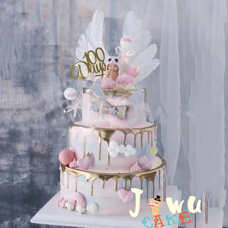 ins网红生日蛋糕上海同城巧克力淋面鲜奶百天周岁满月