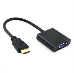 CY 带芯片 HDMI转VGA转换器 HDMI输入转VGA输出 HDMI to VGA线