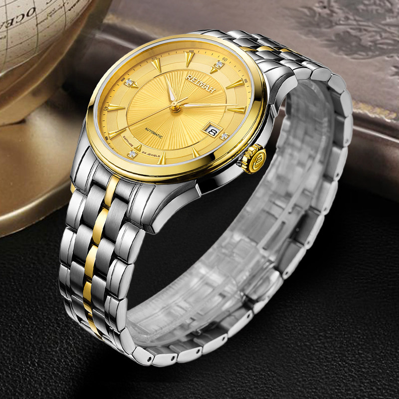 00券后价￥1978雷迈手表女式镂空精致全自动机械表真皮带时尚夜光防水