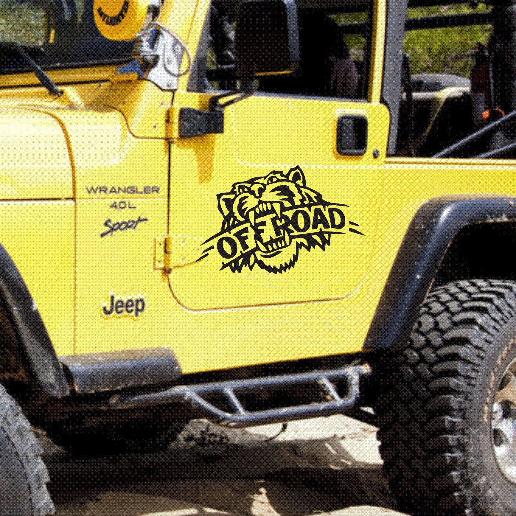 offroad越野个性创意车贴汽车侧门防水防晒遮伤拉花贴纸