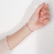 JG月光曲手链925纯银原创chic气质优雅手链闺蜜个性简约首饰百搭