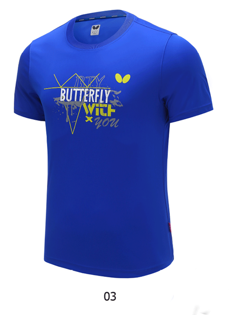 蝴蝶butterfly乒乓球服运动服男女训练服休闲短袖上衣运动包邮