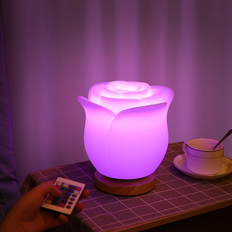 玫瑰花灯情趣调情气氛小夜灯插电浪漫梦幻少女心ins卧室床头台灯