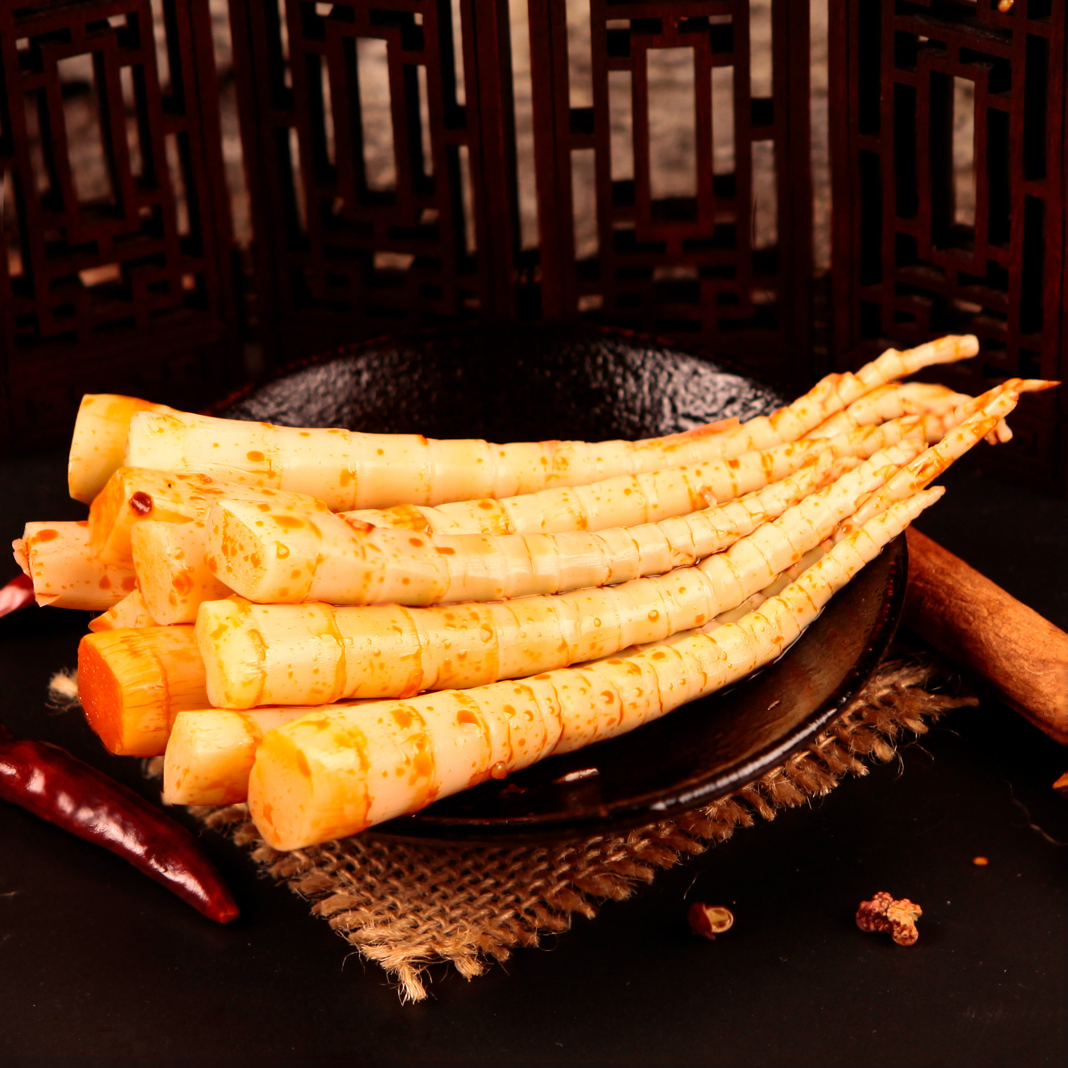 特价成都特产小吃零食 麻辣味_蜀道香麻辣笋尖80g成都特产香辣味小