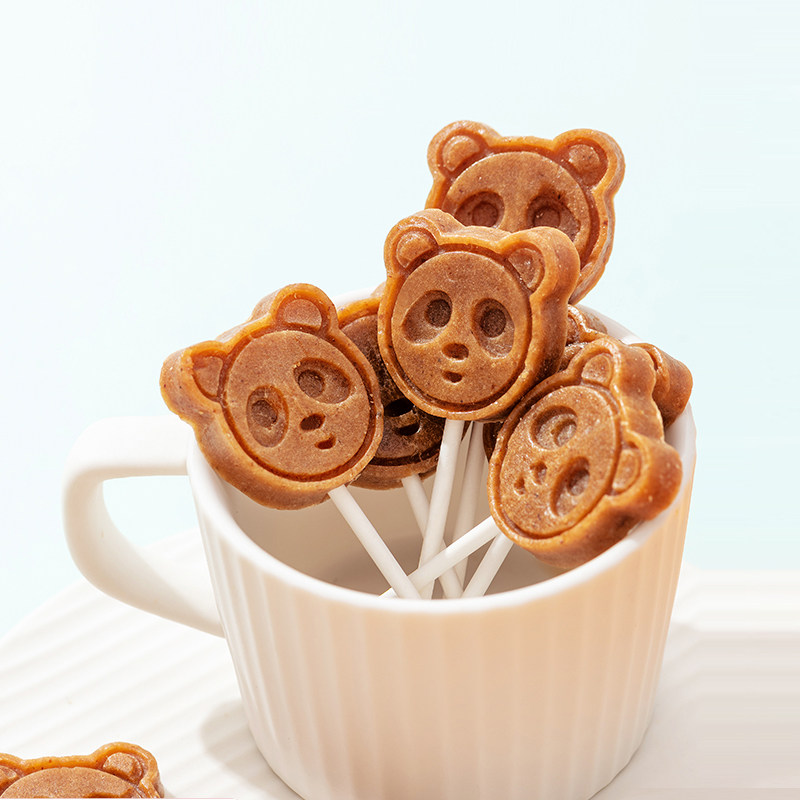 云娃山楂优块小熊造型棒棒糖山楂糖果儿童宝宝休闲开胃小零食80g