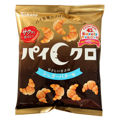 日本进口零食 桃哈多tohato 黄油味玉米条月亮/羊角粟米条70g