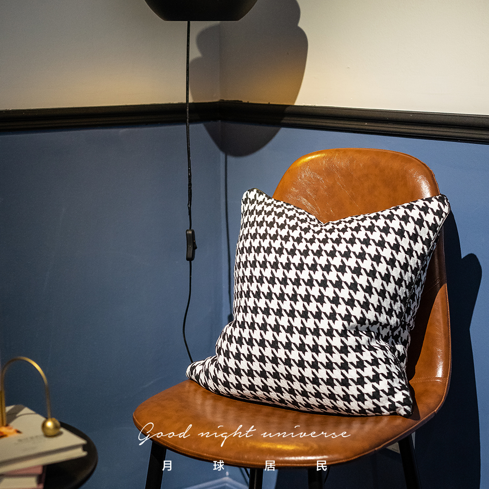 【月球居民】北欧ins千鸟格简约针织纹理复古抱枕样板间枕芯靠枕|ruв категории домашний ткань, подушка/подушка - от Buy2taobao.com для оказания профессиональной услуги покупки агента Taobao