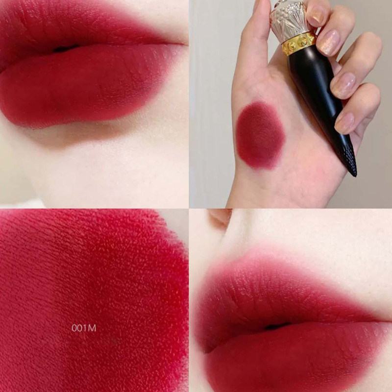 一折小萝卜丁口红_女王权杖 路铂廷cl小萝卜丁黑管口红唇膏001m 001s
