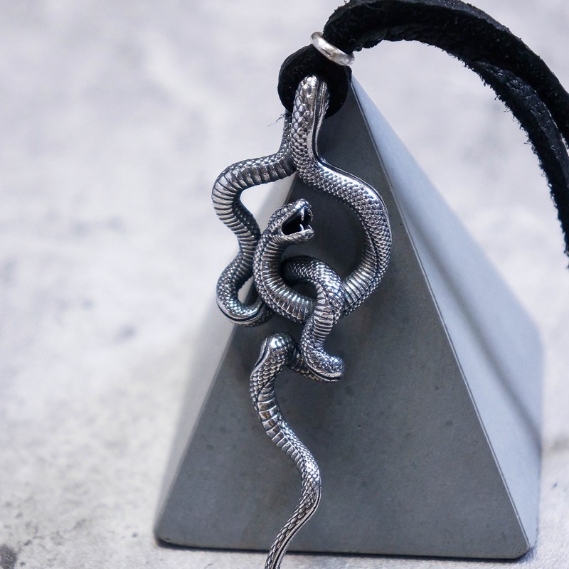 一折项链男个性蛇