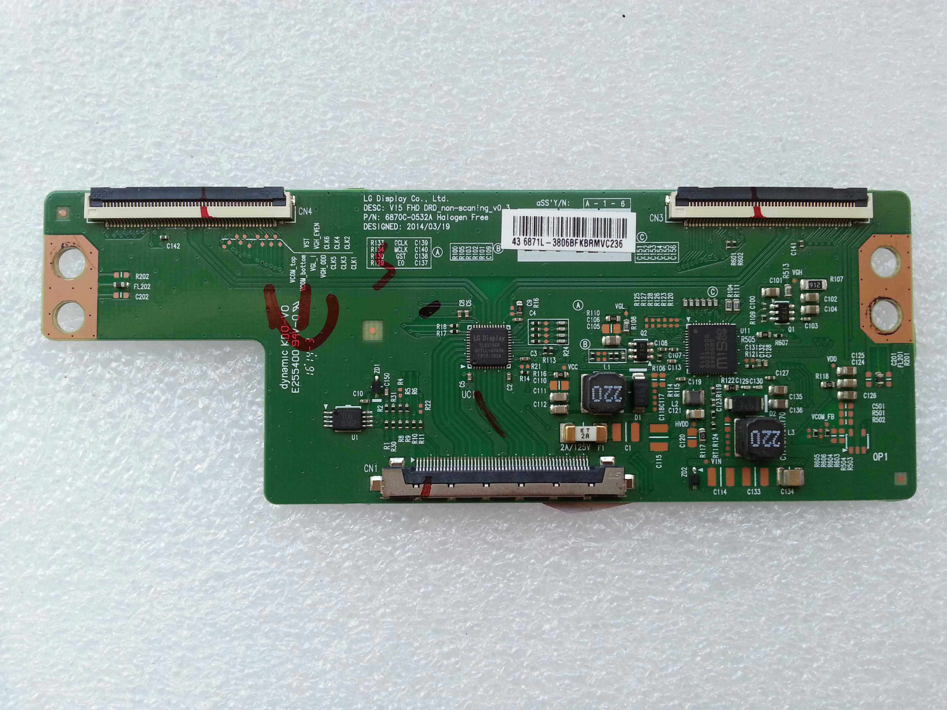 原装 乐视l433l3 l433ln逻辑板6870c-0532a配屏tl430fuya1-x343