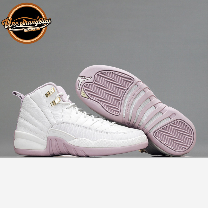 北卡大学 air jordan 12 gs plum fog aj12 乔 樱花粉 845028-025