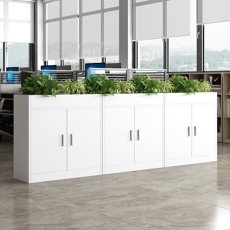 办公室文件柜隔断矮柜资料柜花槽柜