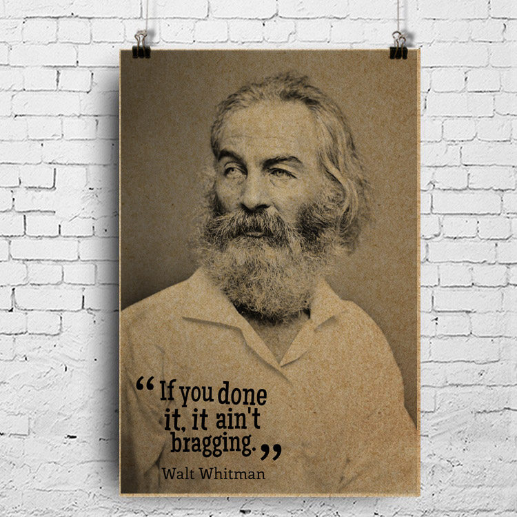 美国诗人沃尔特惠特曼waltwhitman草叶集文艺人物挂图写真