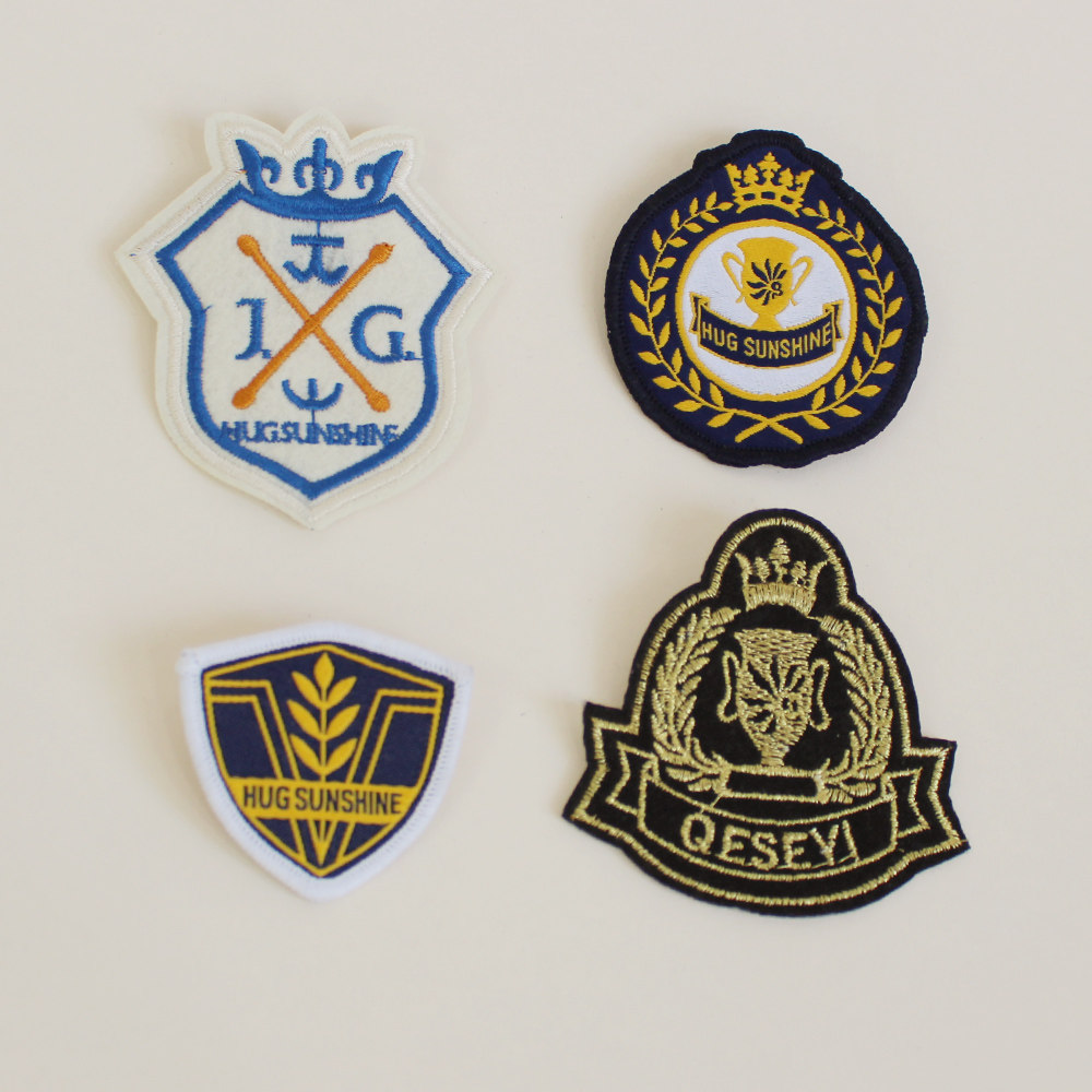 学生学院风英伦班服深蓝色胸章圆徽章 别针徽章学生徽章勋章徽章