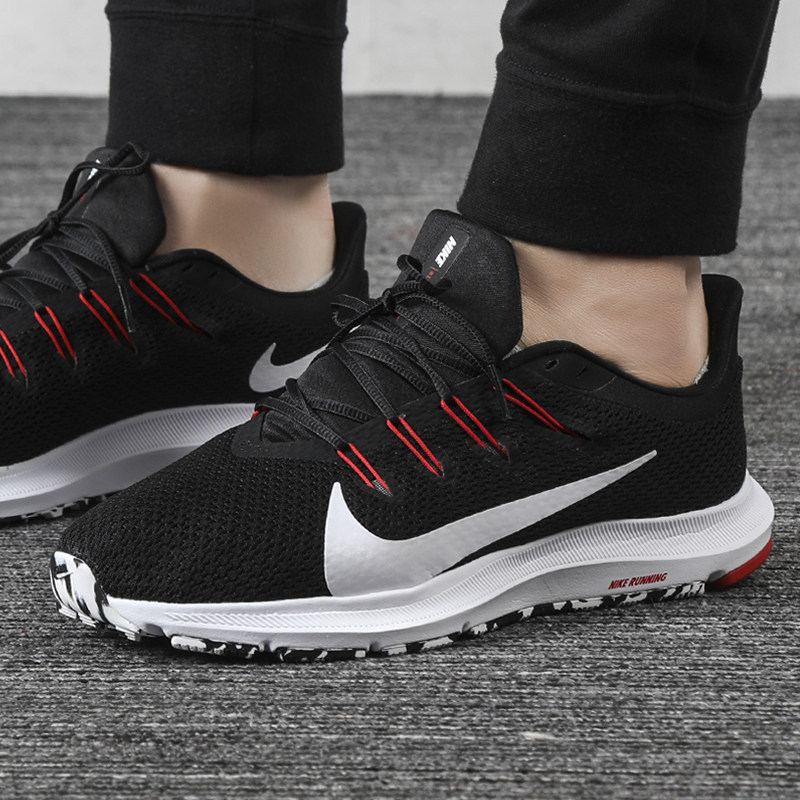 耐克quest2网面飞线透气运动休闲缓震跑步鞋男ci3787002aq7481