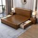实木床现代简约新中式1.5米单人床工厂直销1.8主卧高箱储物双人床