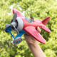 美国Green Toys飞机玩具儿童环保耐摔直升机幼儿1岁宝宝卡通红色3