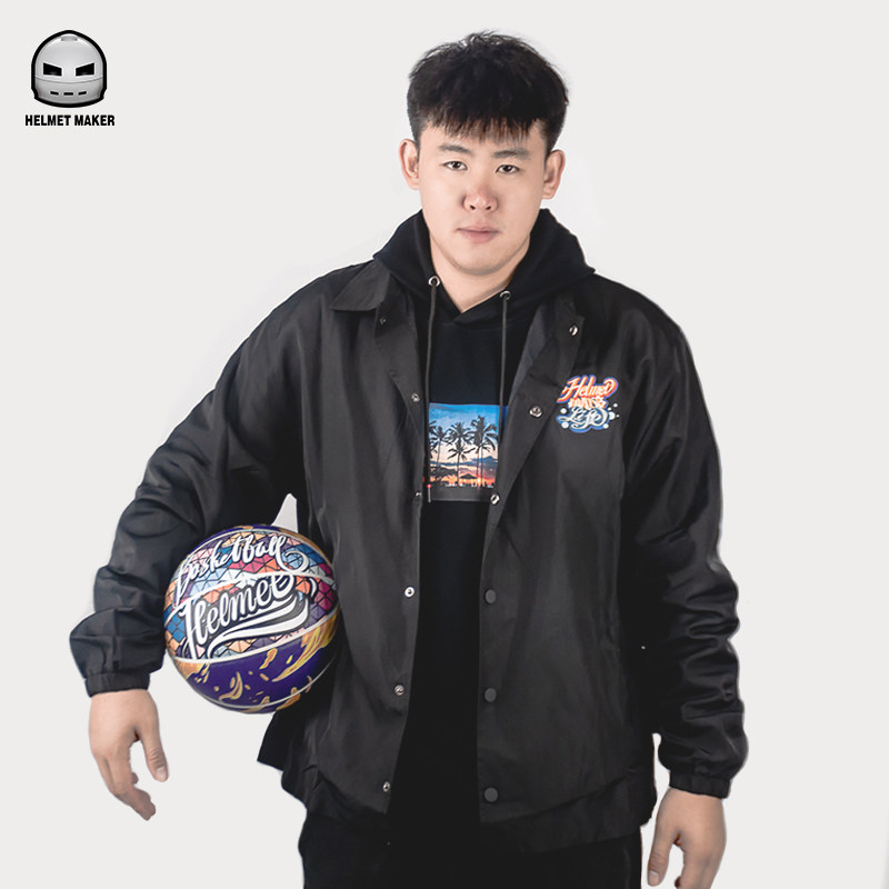 helmet头盔哥网红正品运动休闲宽松廓形外套男西海岸教练夹克包邮
