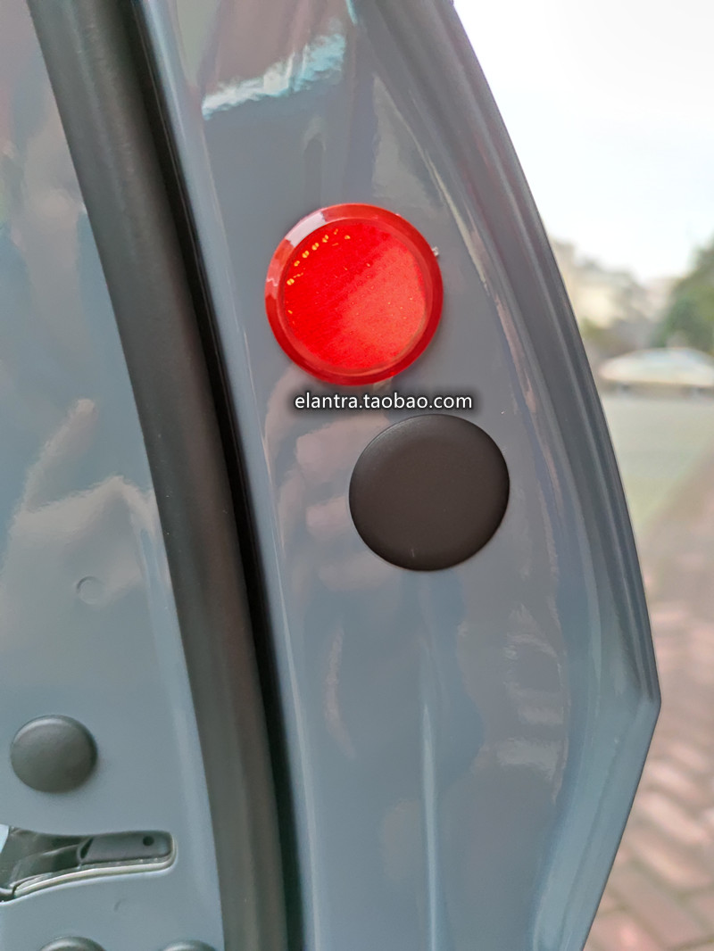 现代起亚通用款车门开门塑料保护盖红色反光款螺丝专车专用螺丝帽