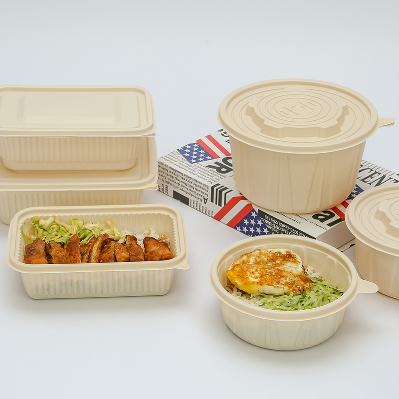 一次性饭盒可降解玉米淀粉餐盒分格环保餐具外卖盒饭打包盒便当盒
