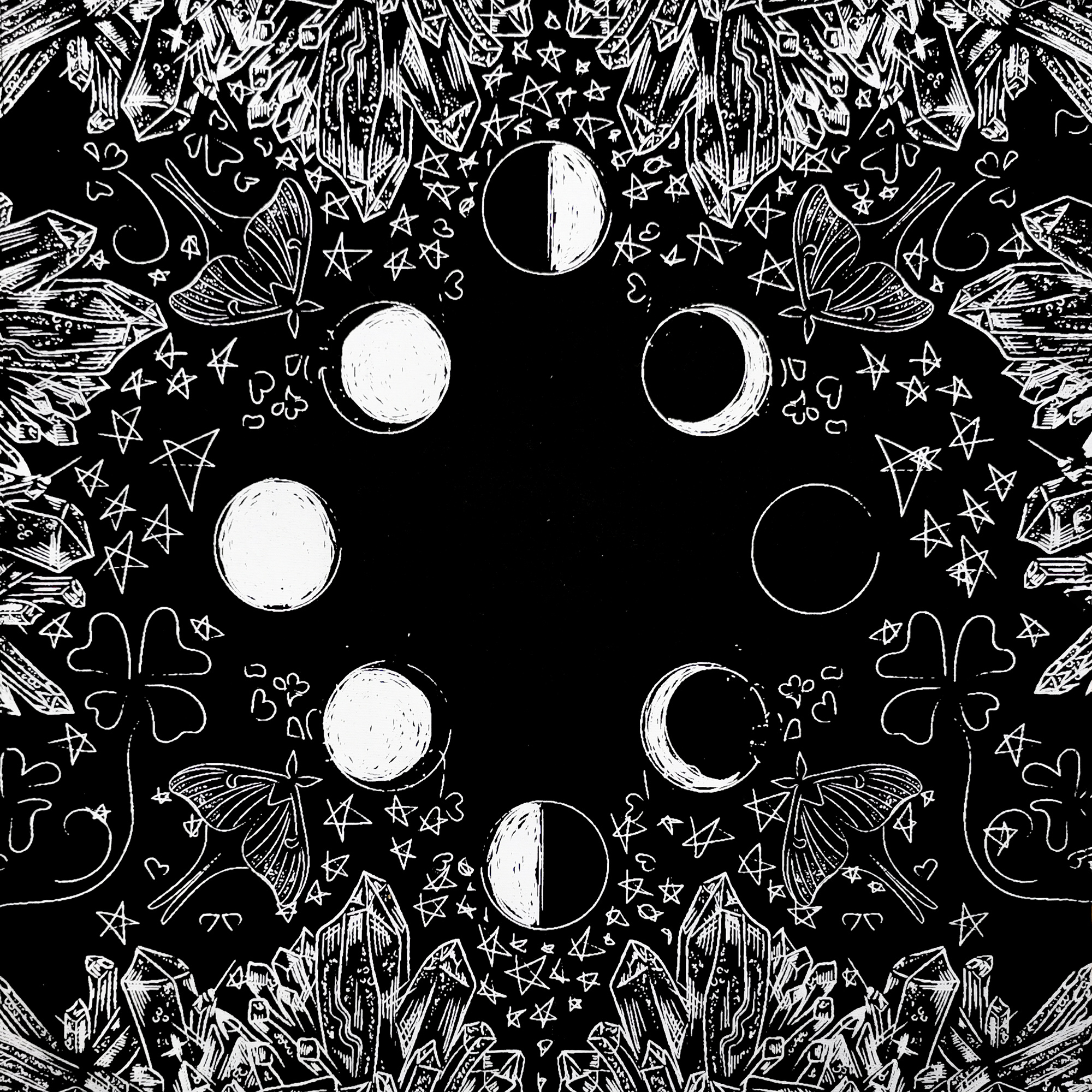 仲夏月夜桌布黑色加厚冰花绒 桌游专用现货包邮