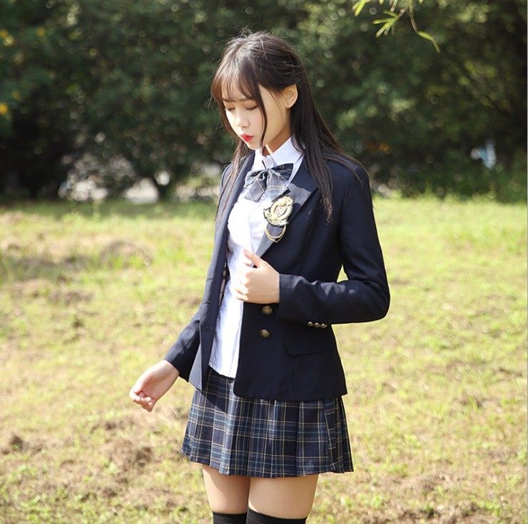 秋季女装制服服饰连衣裙日式衬衫学院百褶裙套装学生校服