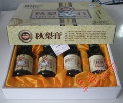 山东阳信特产厂家直销鸭梨膏秋梨膏雪梨膏246mlX4瓶