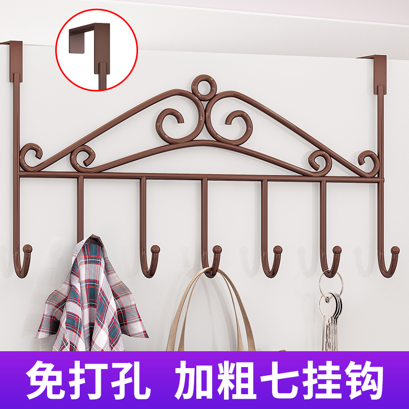 免钉门后挂钩门上挂衣架置物架卧室衣帽钩卫生间免打孔无痕毛巾挂|ruв категории жилой мебели, рама тип, вешалка - от Buy2taobao.com для оказания профессиональной услуги покупки агента Taobao