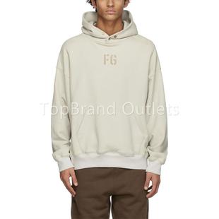 FEAR OF GOD FOG 7TH 第七季主线FG富贵植绒字母连帽卫衣男帽衫女